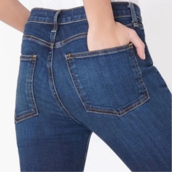 Veronica Beard Kate 10” Skinny High Waisted Blue Jeans - Sz 26